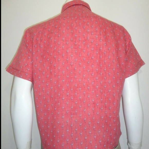 RODD & GUNN Hans Bay Regular Fit Flamingo Print 09/24 - Picture 6 of 9